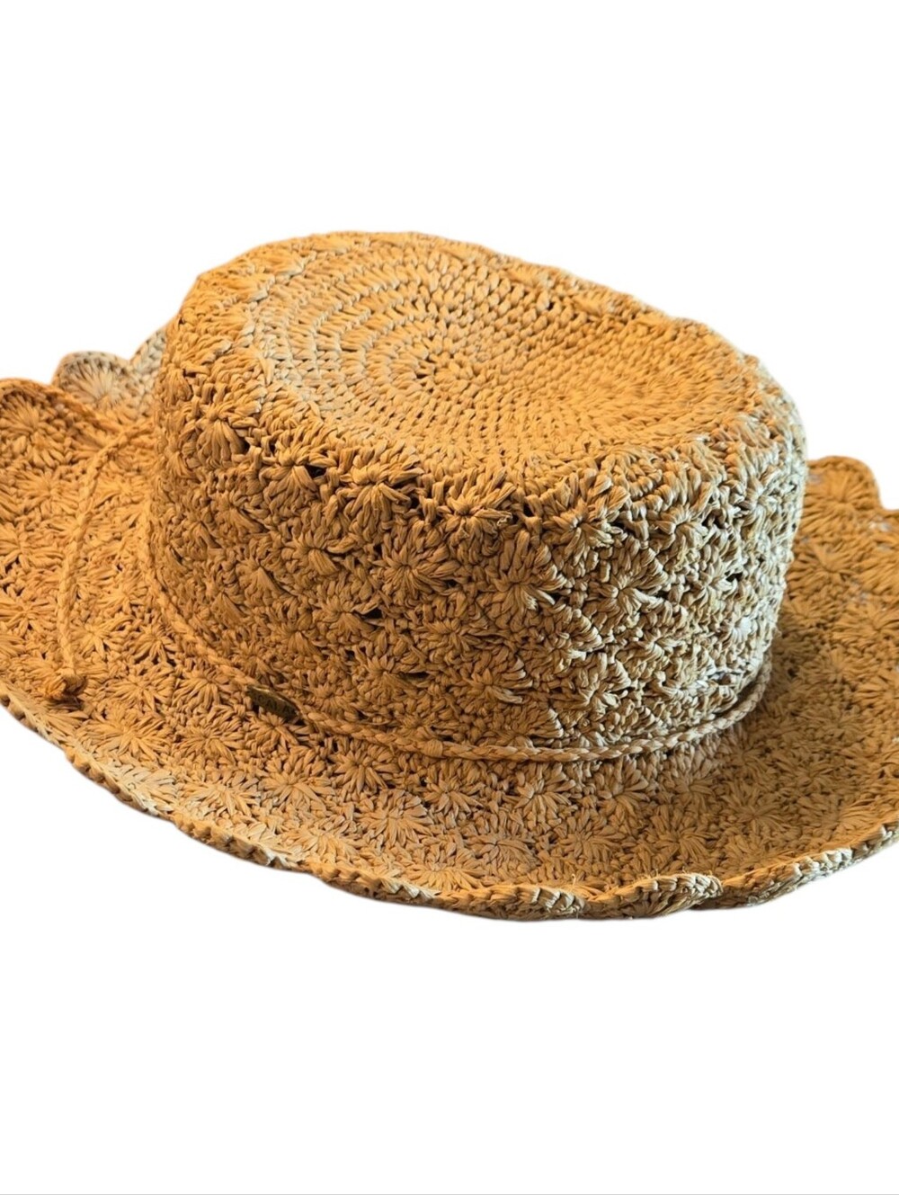 Scala Collection Straw Hat, Natural Tan Colored
